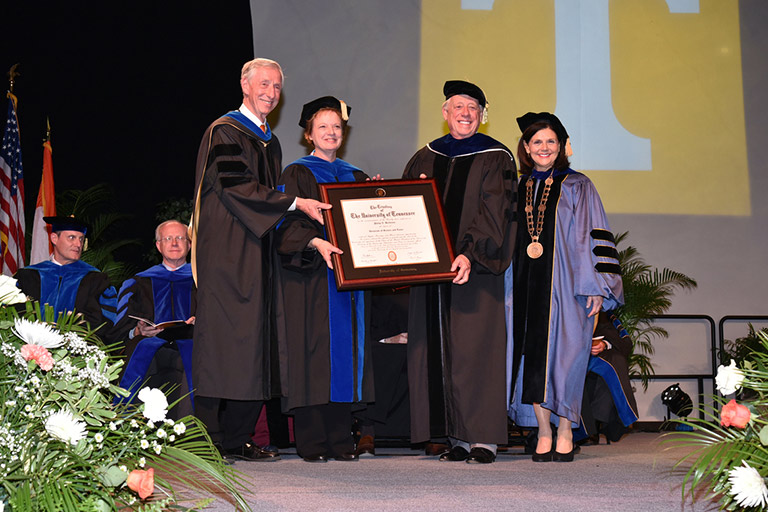 Former Governor Bredesen Presented Honorary Degree