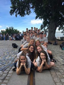 Students Pose at the Prime Meridian