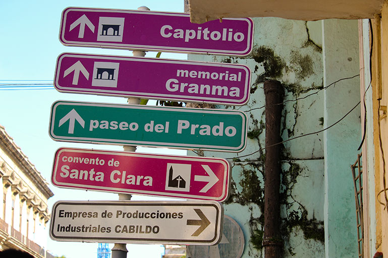 Street Signs in Havana