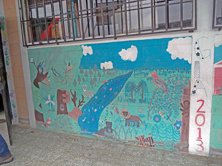 Mural at a School in Guatemala
