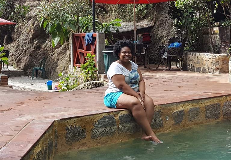 Shavoshia Leslie at Hot Springs