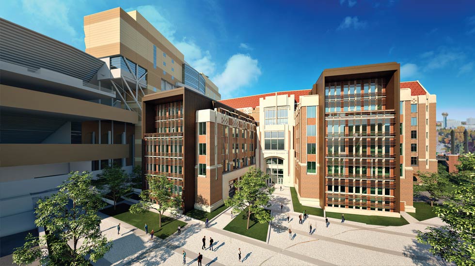 Rendering of the South Side of New Engineering Complex