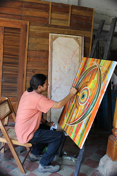 Local Artist in Nicaragua