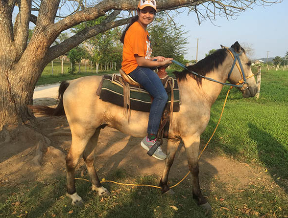 Quanita Choudhury Horseback Ride