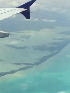 View of Belize from Airplane