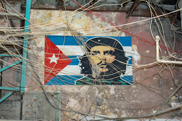 Flag of Ché in Cuba