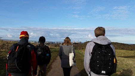 Emily Beckman and Students visit King Arthur's Seat