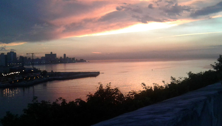 Sunset over Havana Bay