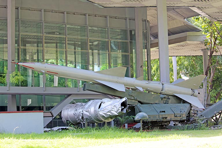 Deactivated missile at the Museum of the Revolution