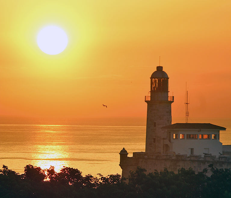 Sunset over the Bay of Havana