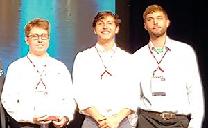 The Biosystems Engineering senior design team “Soil Fracking for Stormwater Infiltration Enhancement “ won first place in the G.B. Gunlogson Student Environmental Design Competition at the American Society of Agricultural and Biosystems Engineers (ASABE) meeting in Boston (July 10, 2019).