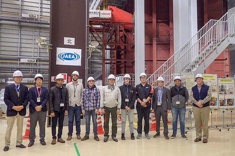 Students and Faculty on site at Fukushima