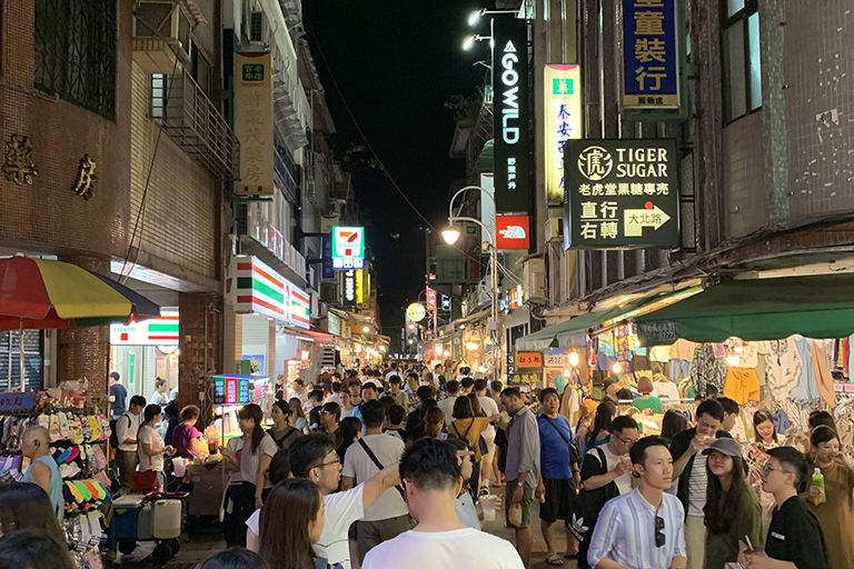 Night market in Taiwan