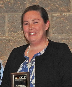 Rachel McCord received the Faculty of the Year.
