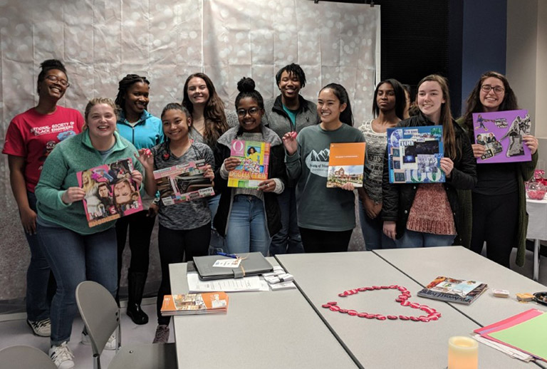Women of Purpose present their vision boards.