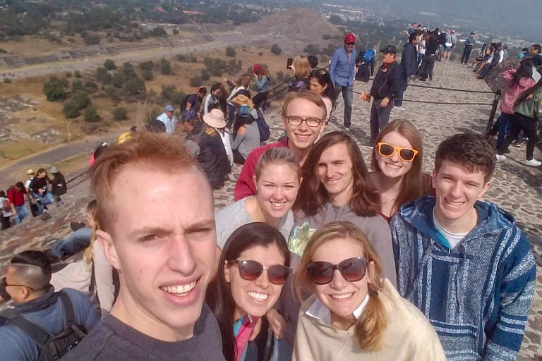 TCE Students at Teotihuacan archaeological site