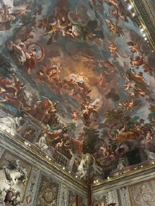 A cathedral roof painting in Italy