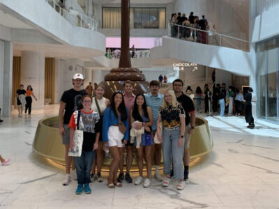 ISE495 Study Abroad students visit the Nestle World of Chocolate factory. Photo by Tony Spezia.