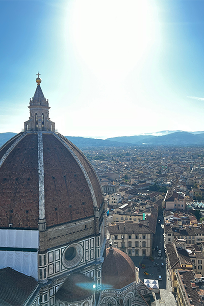 View of the Duomo from the bell tower