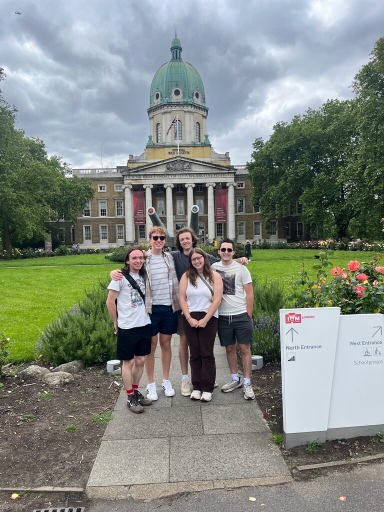 Engineering in London program students at the Imperial War Museum in London, England