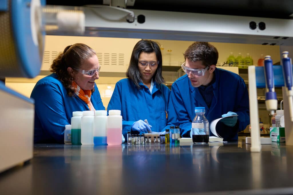 Katherine Page in her MSE lab