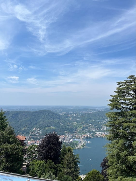view of Milan, Italy and the water