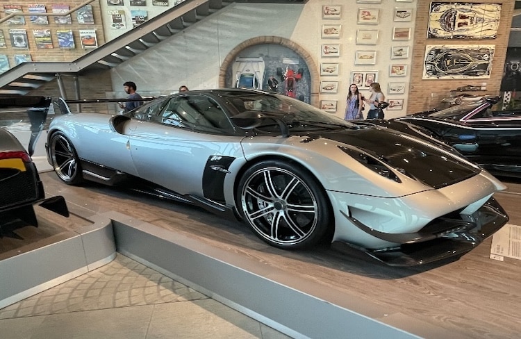 Italian car in a museum