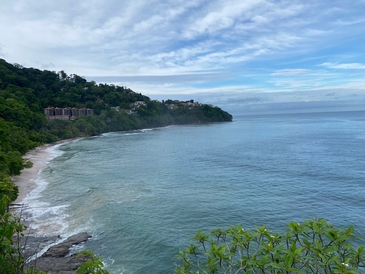 a beach town in Costa Rica