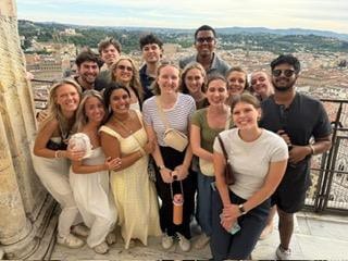 Emily Synder and her friends in Italy