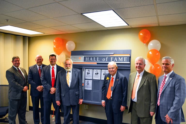William Snyder receiving hall of fame award
