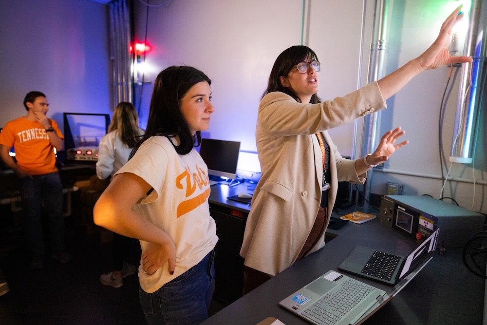female student and Sandra Bogetic